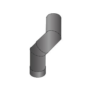 Harvia Angle Pipe WZ45ST 45 Degree Stainless Steel