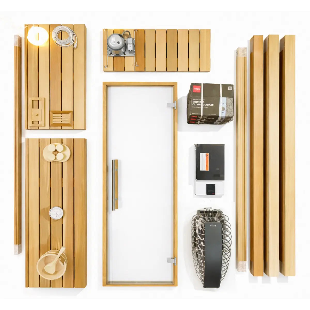Western Red Cedar Custom Indoor Sauna Room interior