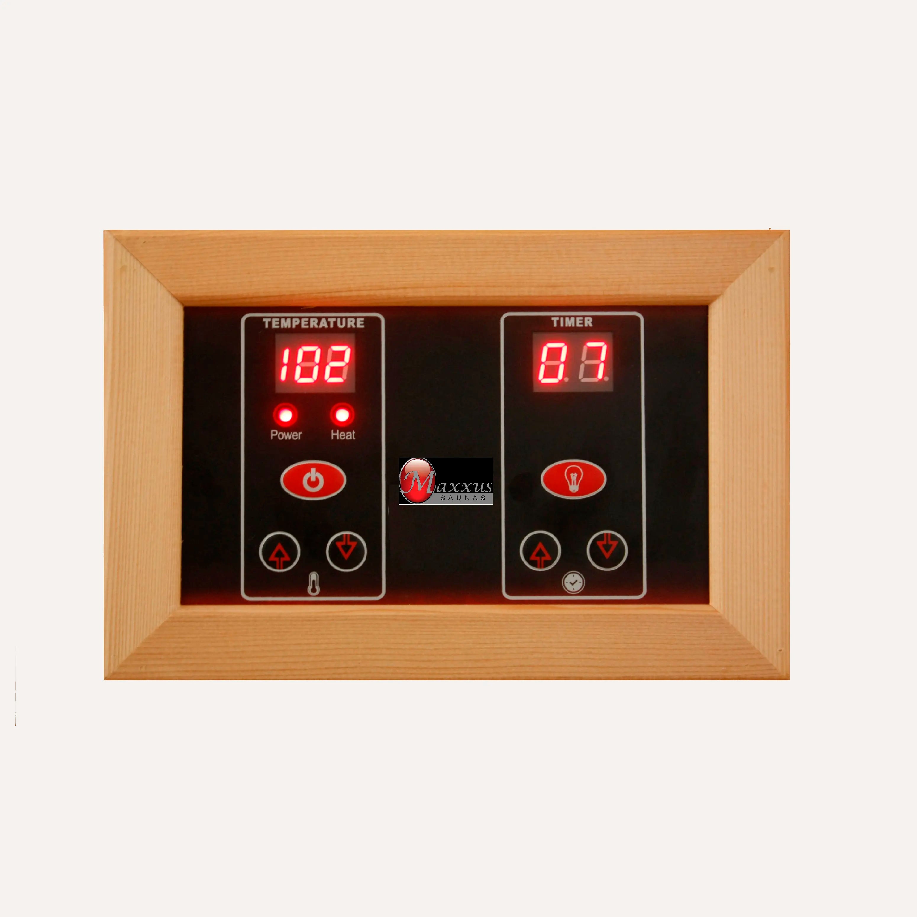 Maxxus 3 Person Corner Near Zero EMF Far Infrared Sauna