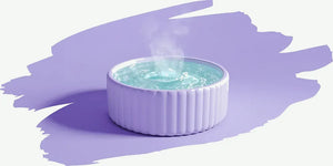 Round hot tub graphic for home recovery.