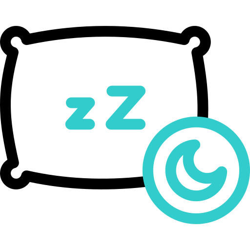 Moon and sleep icon representing sleep-friendly rituals