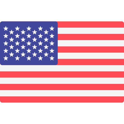 American flag with stars and stripes on a white background