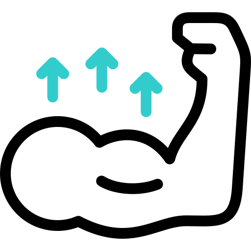 Upward arrows icon representing uplift and renewed energy